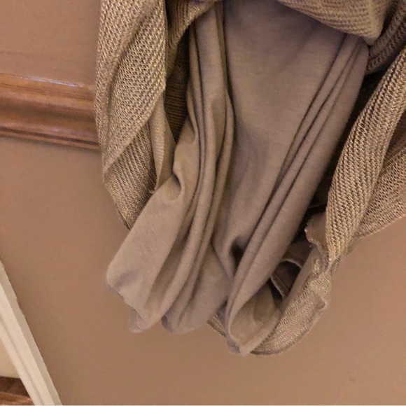 Max Studio Ruffle Fringe Sleeveless Tiered‎ Dress Gold Metallic XS - Picture 7 of 7